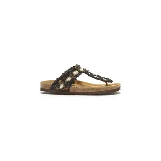 Maliparmi Flip Flops, female, Black, Size: 10 US Glamour Infrabijoux Sandal