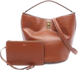 Celine 2010s Teen Bucket 16 leather tote bag - Brown