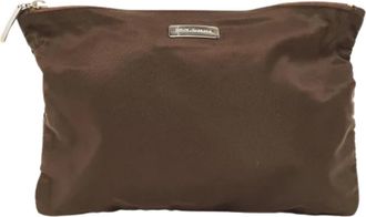 Dolce & Gabbana Pre-owned Nylon pouches - Dames - Vintage Clutch - Bruin - ONE Size - Nylon - Vintage