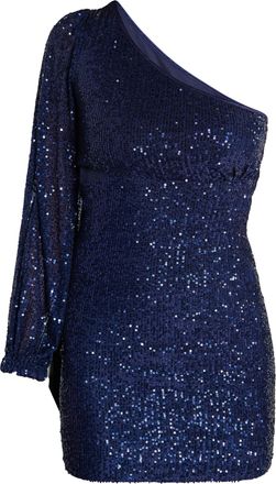 Faina Mini-jurk met &eacute;&eacute;n schouder Dames marine