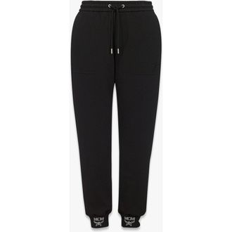 MCM Essential Logo Ponte Track Pants in Black at Nordstrom, Size Small