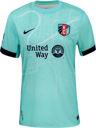 Nike KC Current 2025 Stadium Away Nike Womens Dri-FIT NWSL Replica Jersey in Green | P35557KCSL-HYT