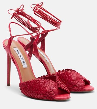 Aquazzura Rio Flirt raffia sandals