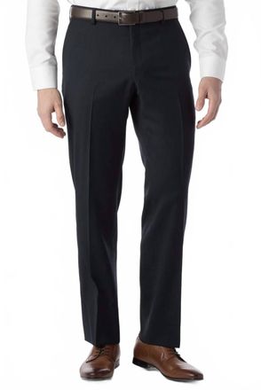 Ballin Super 120S Wool Gabardine Comfort-Eze Trouser - Theo Slim Fit In Navy