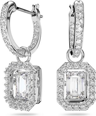 Swarovski Millenia Womens Base Metal Drop Earrings - Silver 5638495 Metal (archived) - One Size