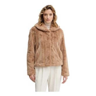 Guess Giacca in ecopelliccia Sophy - - Jackets - Donna - Marrone - L