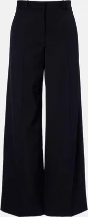 The Row Pantalones anchos Dender de gabardina de lana