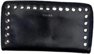 Celine Pre-owned Wallets, female, Black, Size: ONE SIZE Pre-owned Leather Wallet