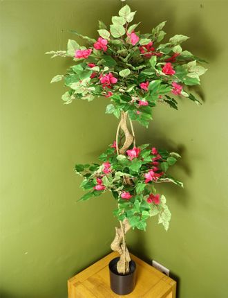 Leaf Large Japanese Artificial Tree Silk Bougainvillea Tree Botanik in Dark Pink
