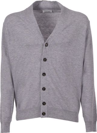 Kangra Cashmere Soft Wool Cardigan with V-Neckline and Button-Down Front
