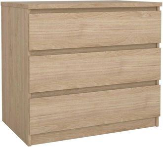 Dmora Dmora - Cajonera Kajiki, C&oacute;moda Multiusos, C&oacute;moda De Dormitorio, Gabinete Con Cajones, 77x50 H68 Cm, Roble