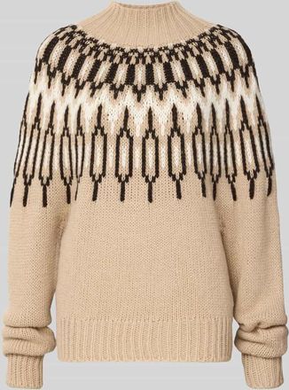 Drykorn Drykorn Strickpullover mit gerippten Abschlüssen in Sand, Größe XL