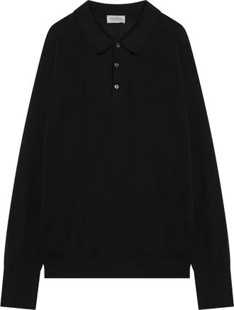 John Smedley Finchley polo shirt - Black