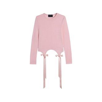 Simone Rocha Bow-detail Long-sleeve T-shirt