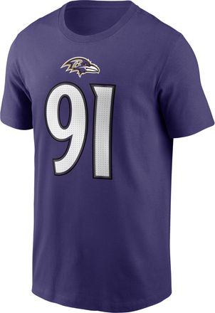 Nike Trey Hendrickson Baltimore Ravens Nike Mens NFL T-Shirt in Purple | N19952M8GF-P2V