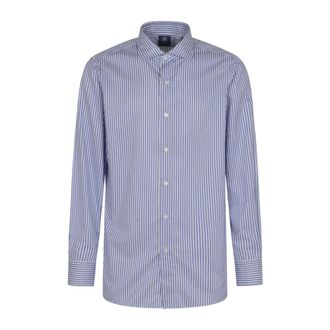 Finamore Casual Overhemden - Heren - Casual Overhemden - Blauw - 7XL - Overhemden