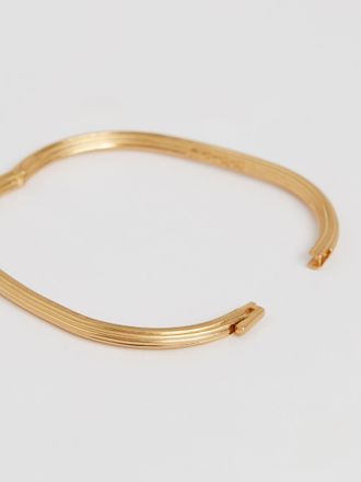 Reiss Gold Tone Contour Hinged Cuff
