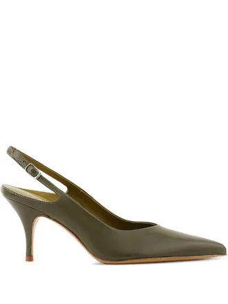 PAUL WARMER Decadent sling pumps - Groen