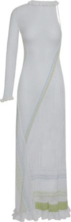 Roberta Einer Abito lungo Bianca monospalla - Bianco