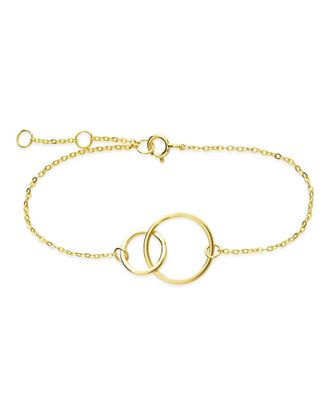 Sterling Forever Sterling Silver Interlocking Circle Bracelet