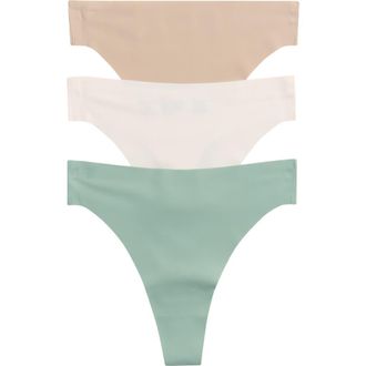 Honeydew Intimates Cool Luxe 3-Pack Thongs in Green Multi at Nordstrom Rack, Size Large/x-Large