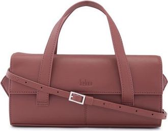 Behno Michelle Pebble Leather Shoulder Bag in Brick at Nordstrom