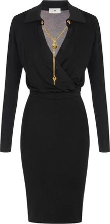 Elisabetta Franchi Mujer, Vestidos, Negro, Talla: S