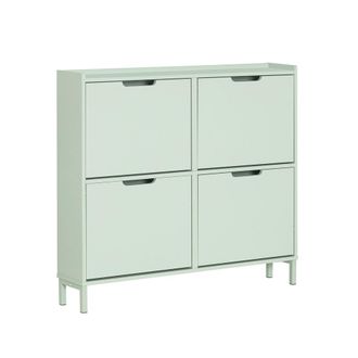 SoBuy Zapatero Estrecho Con 4 Solapas Organizador Para Zapatos De Entrada Verde 100 X 19 X 90 Cm Fsr100-gr Sobuy Es