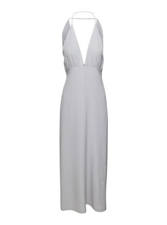 Toteme White Halterneck Silk Dress