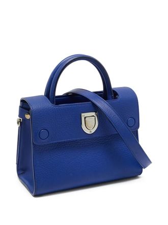 Dior 2016 mini Diorever leather tote bag - women - Calf Leather/Calf Leather - One Size - Blue