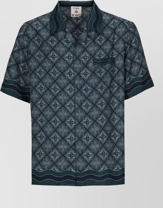 Casablanca silk printed short-sleeve shirt