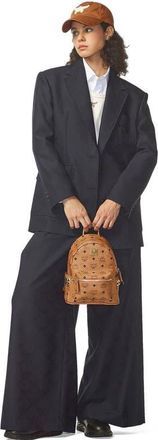 MCM Mini Stark Side Studs Backpack in Visetos in Brown at Nordstrom