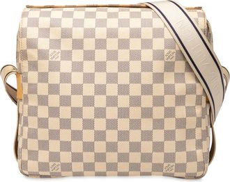 Louis Vuitton Pre-owned Womens Damier Azur Naviglio - Ivory Textile - One Size