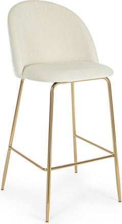 BIZZOTTO Barhocker Carry mit Samtbezug in Weiss