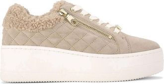 Carvela Connected Zip Fur Suede Trainers