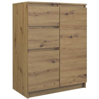 Hucoco Parme Modern Drawer Dresser living room/bedroom/study 97x70x40 2 doors + 2 drawers Contemporary sideboard living room Dressing room