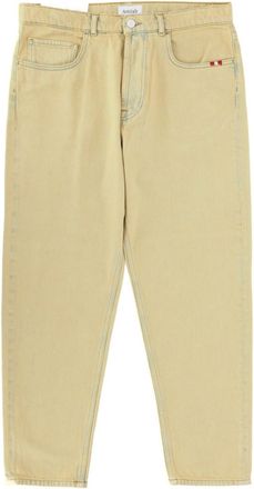 Amish Beige Mid Rise Jeans