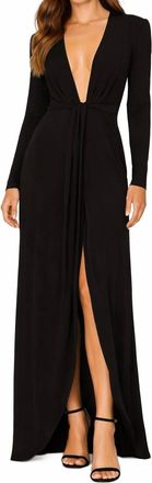Ramy Brook Plunging Kassidy Dress In Black
