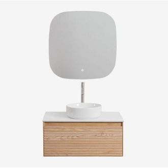 Sklum Sklum - Conjunto De Mueble De Ba&ntilde;o En Madera De Fresno Tedrik