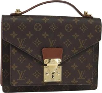Louis Vuitton Pre-owned Handbags, female, Brown, Size: ONE SIZE Pre-owned Vintage Canvas Handbag