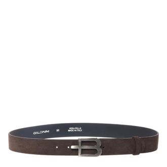 Baldinini Suede Belt - male - Baldinini - Belts - Brown - 110 CM - Accessories