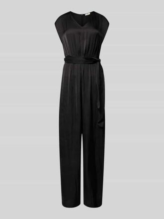 s.Oliver Red Label Regular Fit Jumpsuit mit Tailleng&uuml;rtel zum Binden in Black, Gr&ouml;&szlig;e 42