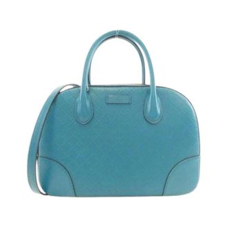 Gucci Pre-owned Handbags, female, Blue, Size: ONE SIZE Pre-owned Diamante Handbag