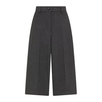 Seventy Bermuda sartoriale gessato - Dames - Korte Broeken - Grijs - S - Polyester - Korte Broeken