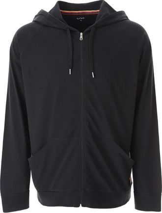Paul Smith Zip Lounge Hoodie - Heren - Vesten met rits - Zwart - L - Katoen - Hoodies & sweatvesten