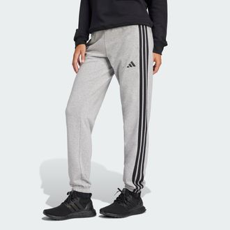 adidas Womens adidas Essentials 3-Stripes French Terry Cuffed Pants
