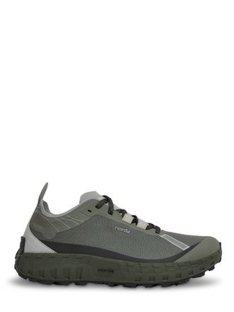 Norda Low-Profile Sport Sneakers With Textured Sole And Reflective Accents