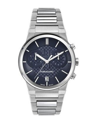 Ferragamo Mens Sapphire Chrono Watch