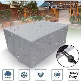 OEM Funda Protectora Rectangular Para Muebles De Jard&iacute;n, Xu, Poli&eacute;ster, Impermeable, A Prueba De Polvo, Resistente A Los Rayos Uv, Para Sillas O Mesas De 