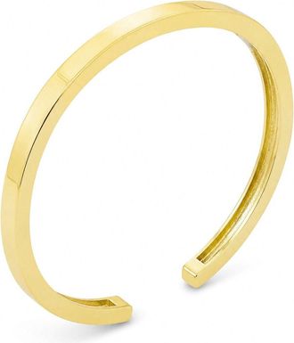 Savvy Cie Jewels GOLD PLATED OVER BRASS MODERN LINE CUFF BRACELET